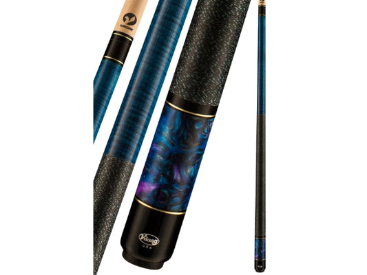 Viking Cue Bedlam BE0107 Pool Cue | Premium Ocean Blue Stain Cue for Professional Players