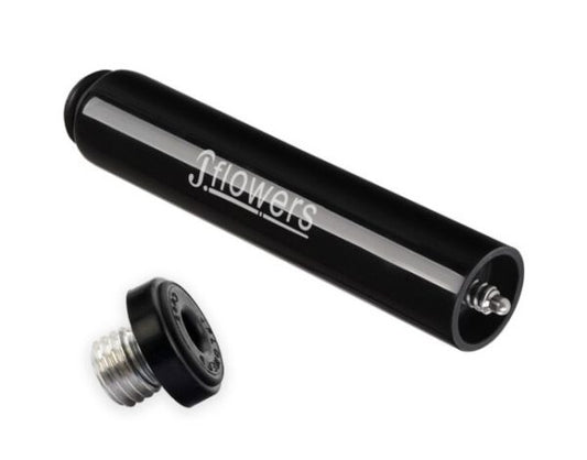 JFlowers Billiard Cue Extension 6" (Plain Black) – Enhance Reach & Control for Precision Shots