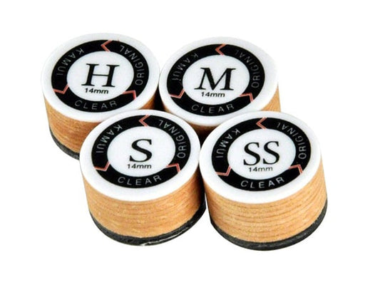 Kamui Clear Original Cue Tip 13mm & 14mm | Super Soft to Hard