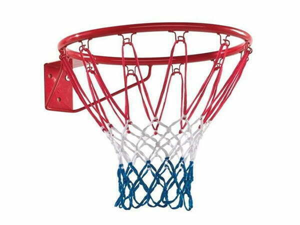 Knight Shot Basketball Hoop 45cm | Powder-Coated Steel Ring with Tricolor Net