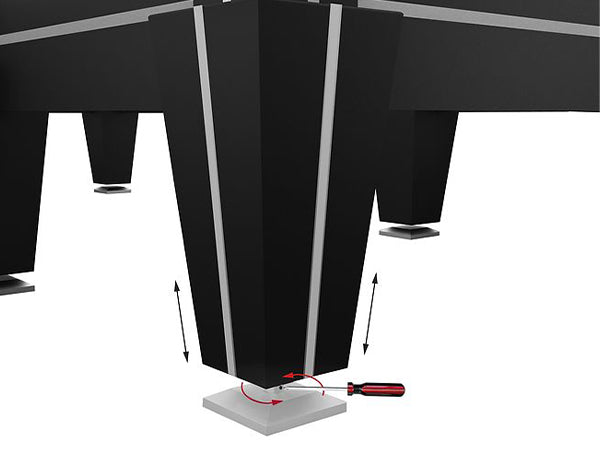 Rasson Magnum II  Tournament Snooker Table in Black Finishing 12ft