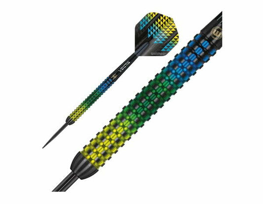 Winmau Firestorm 90% Tungsten Steel Tip Darts 24g | Professional Grip & Precision Dart Set (3pcs)