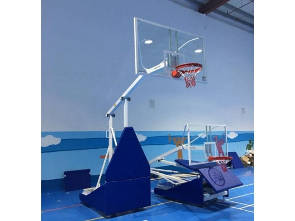 Knight Shot Foldable & Movable Basketball Post – Pro Size Hoop System (Pair)