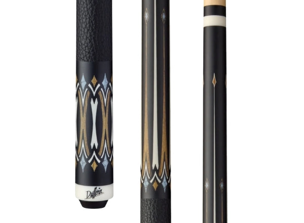 Dufferin D-504 Pool Cue Midnight Bocote Cross with Embossed Leather Wrap