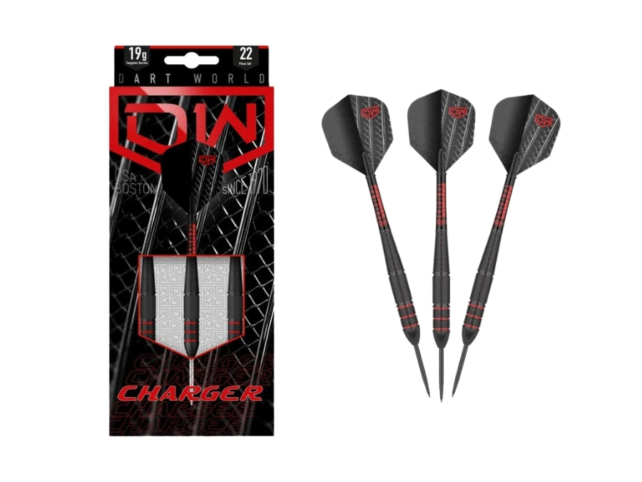 Dart World Charger Steel Tip Darts 19g (3pcs)