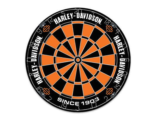 Dart World Harley Davidson Classic Dartboard | Premium Darts for Game Rooms