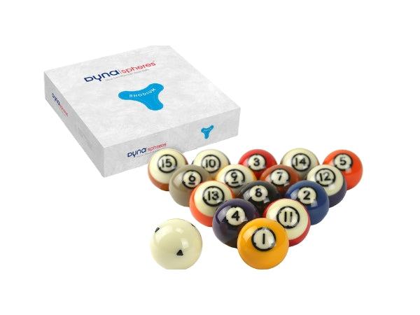 Dynaspheres Pool Ball Set Rhodium 572 57.2mm (16 Balls)