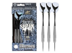 Harrows Silver Shark Steel Tip Darts – 24g