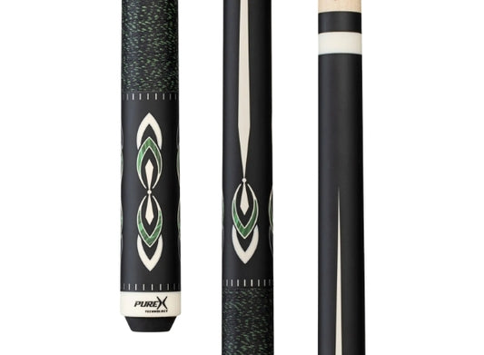 Pure X HXT106 Pool Cue with Black/Green Linen Wrap