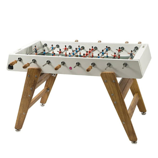 RS Barcelona RS3 Wood Foosball Table – Indoor/Outdoor Commercial | Black & White