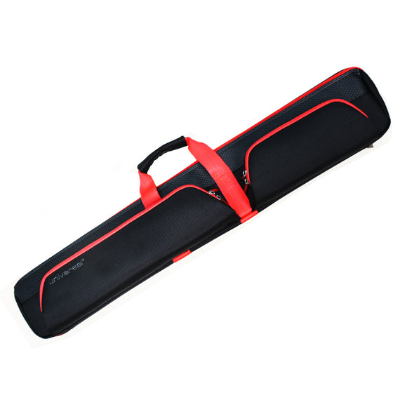 Universal Billiard Cue Soft Case | 2 Butt & 4 Shafts | Black Ball Grain Color