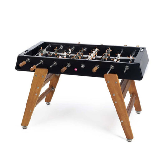 RS Barcelona RS3 Wood Foosball Table – Indoor/Outdoor Commercial | Black & White