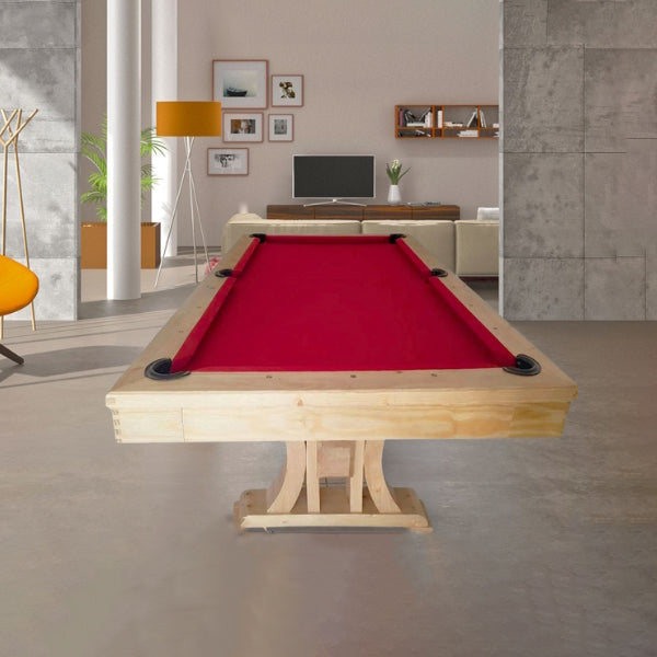 Knight Shot Athena Handicraft Pool Table 8ft. in Natural Oak