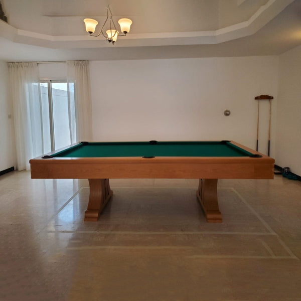 Knight Shot Athena Handicraft Pool Table 8ft. in Natural Oak