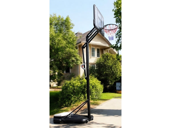 Knight Shot Movable Outdoor Basketball Post 201 | Adjustable Height Up to 10ft