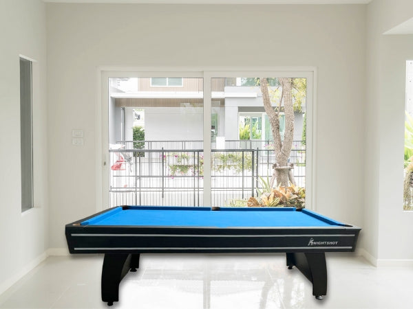 Knight Shot Home I Pool Table – 8ft | Black Finish | Ball Return System