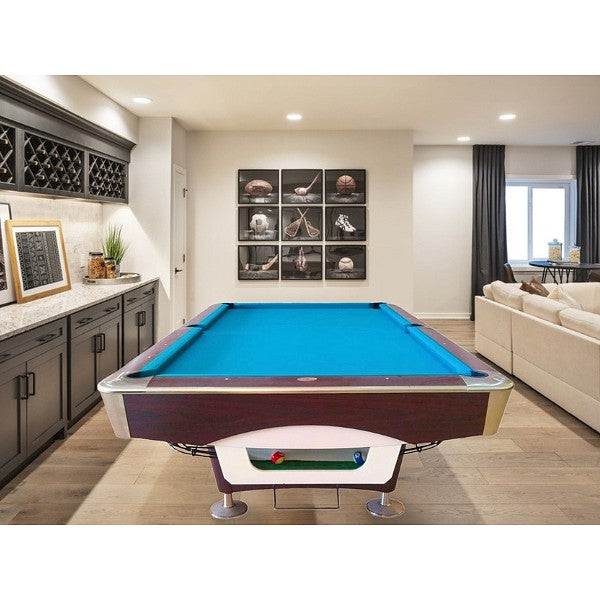 Knight Shot Spyder – 9ft Commercial Pool Table – Ball Return System