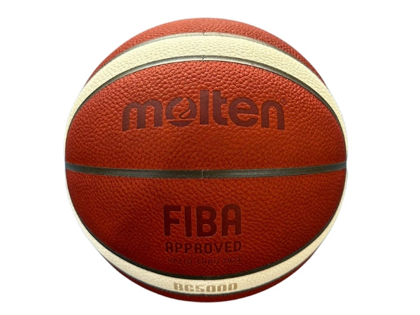 Molten BG5000 Basketball – Size 7 Genuine Leather - Official FIBA Game Ball