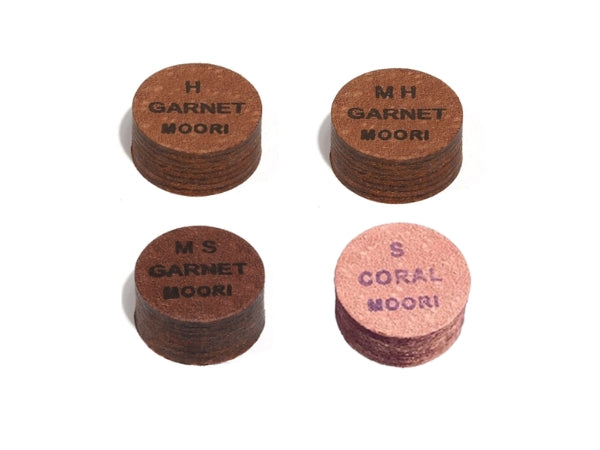 Moori Jewel Garnet Series Billiard Cue Tips | 14mm Medium