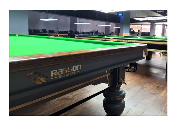 Rasson Strong II Tournament Snooker Table 12ft. (Black / Grey Finish)