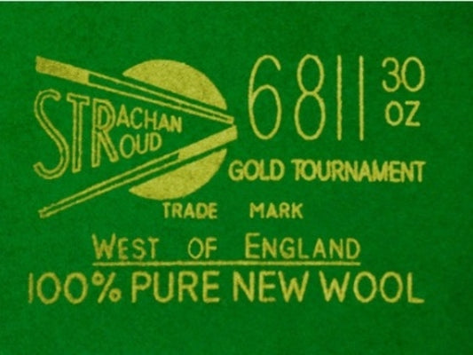 Strachan UK 6811 Tournament Snooker Cloth 30OZ Per Set | 12ft