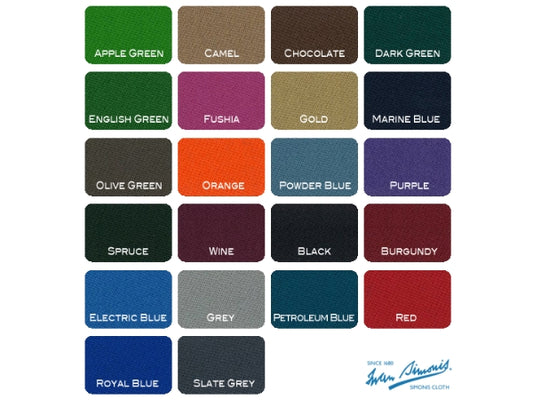 Iwan Simonis 860/198 Special Colors Billiard Table Cloth | 9ft Set