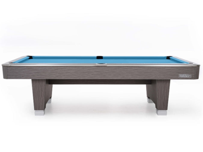 Rasson Hero 9ft Pool Table Ball Return – Sarum Grey & Strong Black Finish