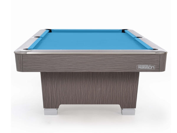 Rasson Hero 9ft Pool Table Ball Return – Sarum Grey & Strong Black Finish