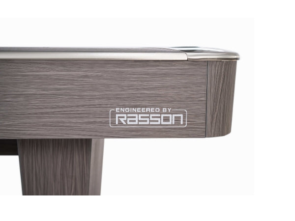 Rasson Hero 9ft Pool Table Ball Return – Sarum Grey & Strong Black Finish