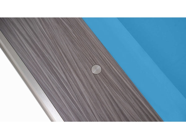 Rasson Hero 9ft Pool Table Ball Return – Sarum Grey & Strong Black Finish