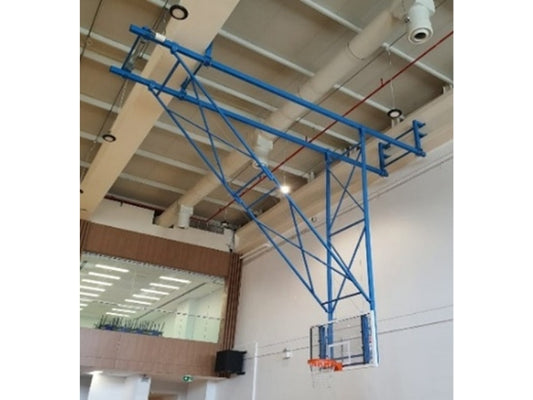 Ceiling-Mounted Folding Basketball System – Motorized Wire Rope Winch | Knight Shot KSA