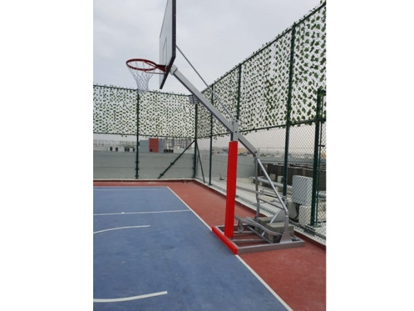 Portable Streetball Basketball Post – Galvanized Steel Mobile Type | Knight Shot