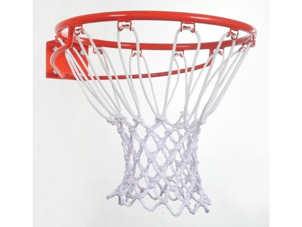 Basketball Net 8mm Thick – White Nylon Replacement Net | Outdoor & Indoor Hoop