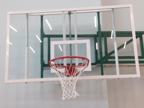 Basketball Side Wall-Mounted Foldable System with Height-Adjustable 1800x1050mm Backboard | Knight Shot KSA