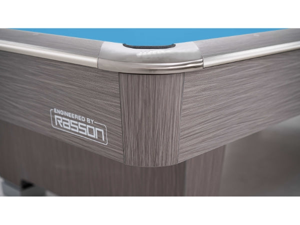 Rasson Hero 9ft Pool Table Ball Return – Sarum Grey & Strong Black Finish