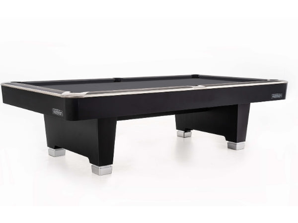 Rasson Hero 9ft Pool Table Ball Return – Sarum Grey & Strong Black Finish