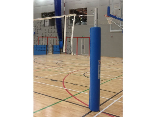 night Shot Aluminum Volleyball Post – Fixed Type with Ground Sleeves