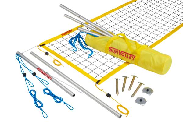 Buy Sunvolley Beach Volleyball Post Set – 9.5m Outdoor Net | Knight Shot KSA