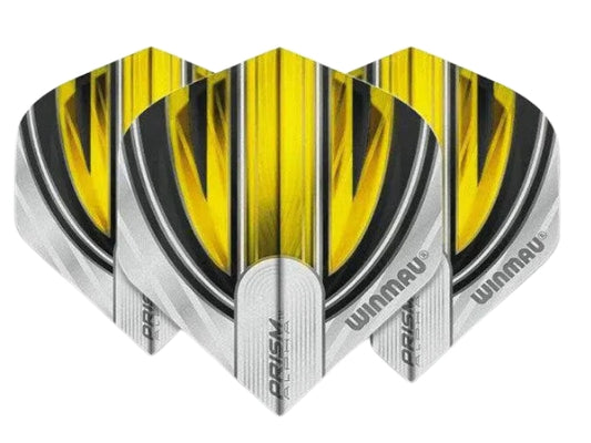 Winmau Prism Alpha Extra Thick Standard White & Yellow Flights