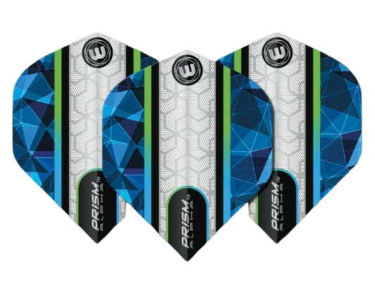 Winmau Prism Alpha White & Blue Flights