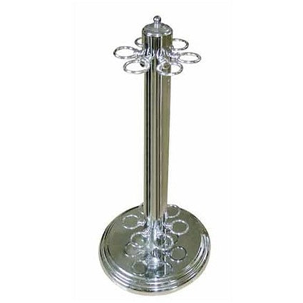 Knight Shot Steel Cue Stand | 6pcs | Silver Finish