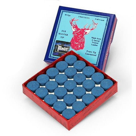 Elk Master Billiard Cue Tips 12mm | Per Box 50pcs