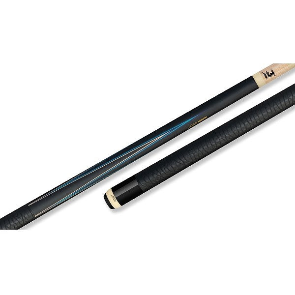 Predator 4-Point Sneaky Pete Pool Cue – Black / Blue – Elephant Pattern Leather Wrap