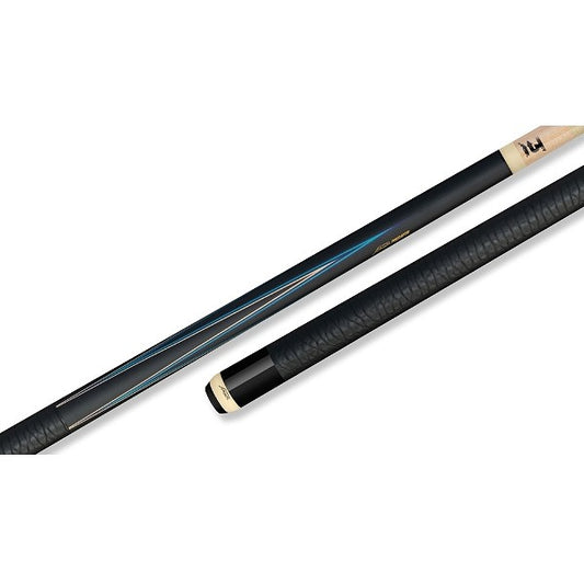 Predator 4-Point Sneaky Pete Pool Cue – Black / Blue – Elephant Pattern Leather Wrap