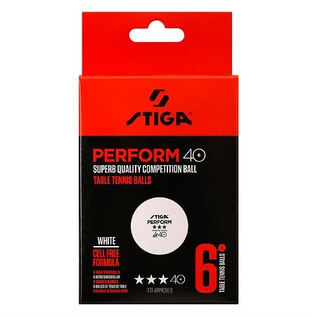 Stiga Table Tennis Balls Perform 40+ 6pcs/Pack White