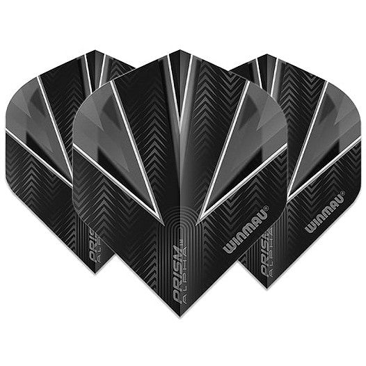 Winmau Prism Alpha Black & Grey Dart Flights