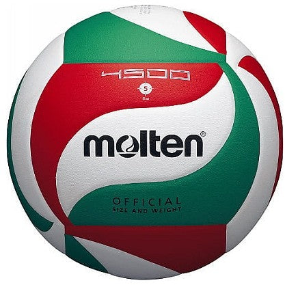 Molten Volleyball Pu.Leather Laminated White Red/Green # 5