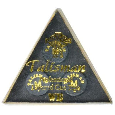 Talisman Water Buffalo Pool Cue Tips Undomed 14mm Medium | 3pcs Per Pack