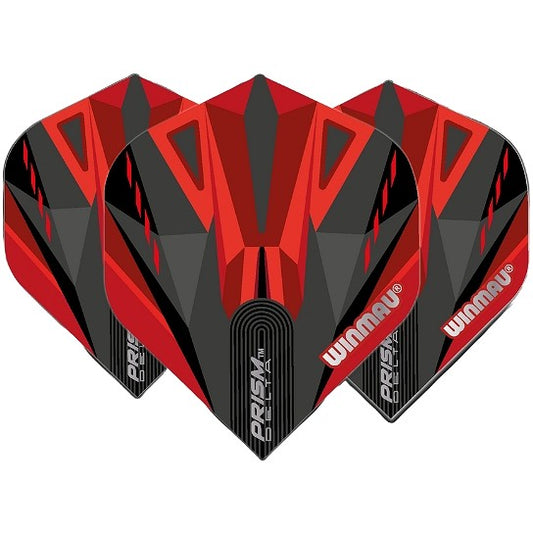 Winmau Prism Delta Standard Black & Red Dart Flights