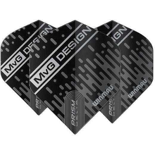 Winmau Prism Delta MvG Design Black & Grey Dart Flights